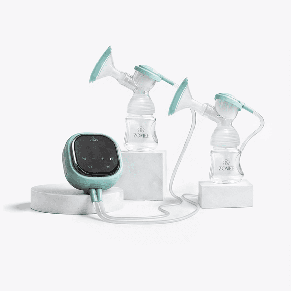 Zomee Z2 Double Electric Breast Pump Rechargeable, Portable, Hands Free Wearable Breast Pump