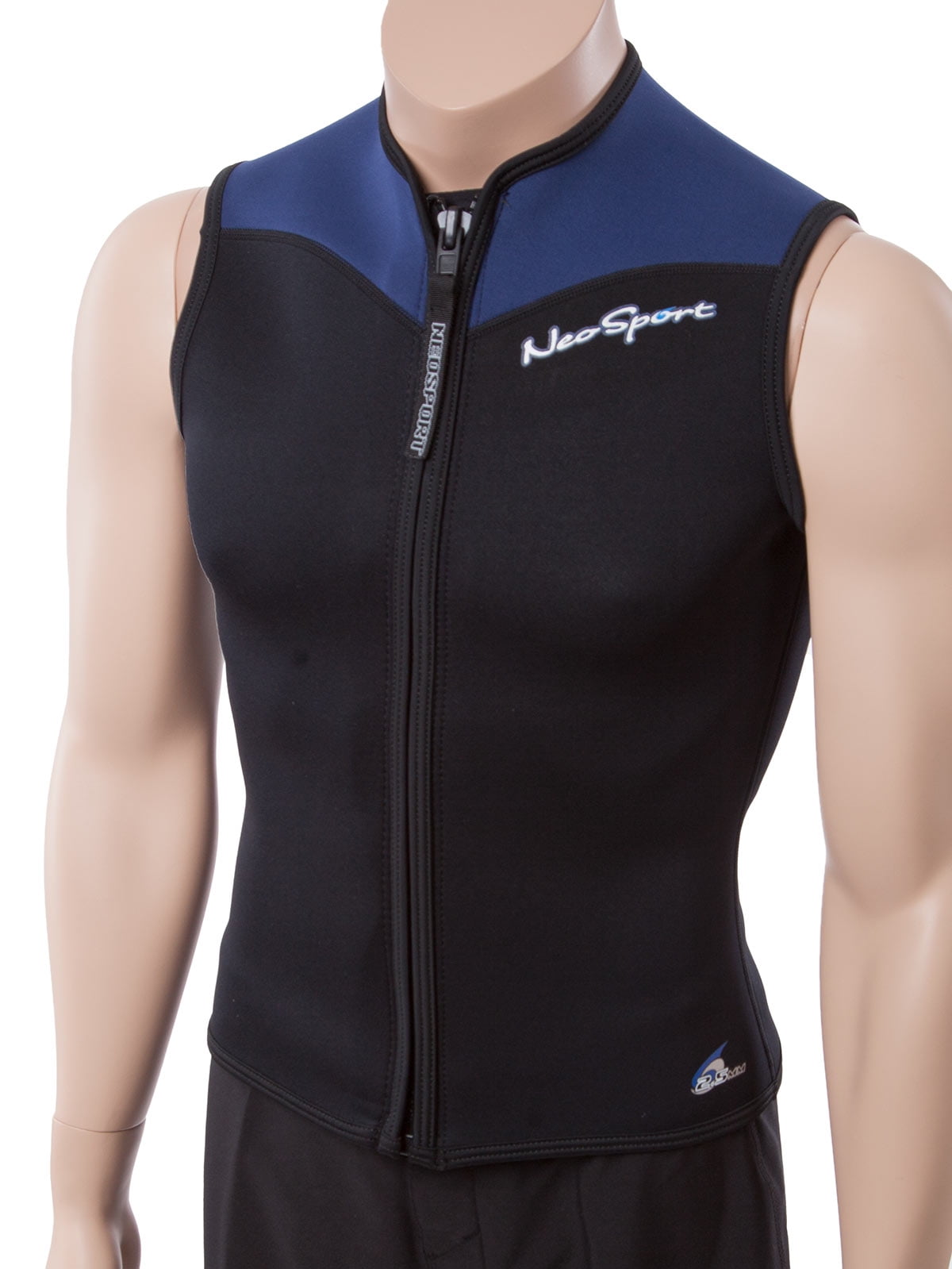 Neosport Mens 2.5mm Neoprene Zip Front Sport Vest: Warm Sleeveless Swim Shirt - Walmart.com 