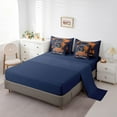 thumbnail image 3 of Erosebridal American Football Bed in a Bag Queen size 7 Pieces , Reversible, Navy Blue, Chicago, 3 of 5