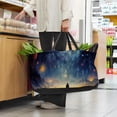 thumbnail image 6 of Galactic Space Large Capacity Foldable Reusable Oxford Cloth Laundry Basket - Multipurpose Tote Bag, Shopping Bag, Picnic Basket, 6 of 7