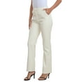 thumbnail image 4 of HDE Women's Faux Leather Pants High Waisted Trousers with Pockets Cream White - M, 4 of 6