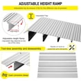 thumbnail image 6 of Door Threshold Ramp 4" Rise Door Ramp Aluminum Entry Ramp or Doorways Rated 800 lbs Load Capacity forWheelchair Scooters Power Chairs Walkers, 6 of 7