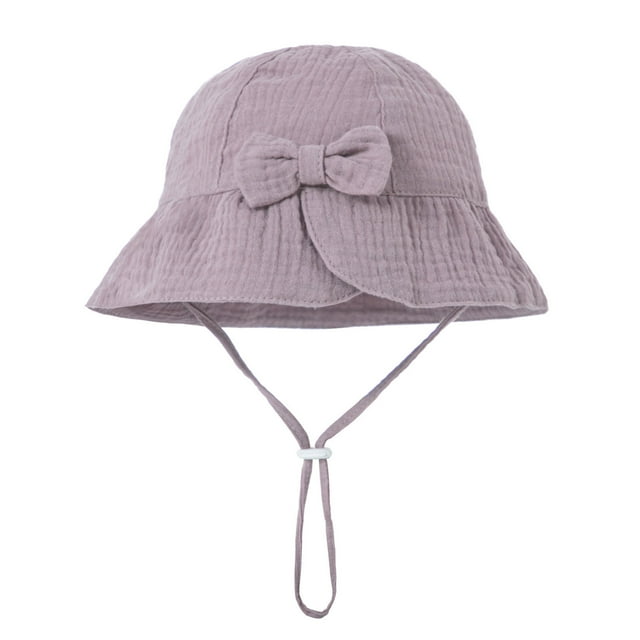 Chapeau de Soleil pour Bébé avec Rabat de Nuque Ajustable et Grand Bord, Été, Protection Upf 50+, Chapeau Seau, Chapeaux pour Tout-Petits et Bébés, Fille, Garçons, Filles, Mode