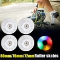 thumbnail image 4 of Roues de Patinage en Ligne, 4 Pcs Roues de Patinage Clignotantes à LED, Roue de Rechange 72mm pour Enfants et Adolescents, 4 of 4