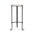 thumbnail image 3 of Bowery Hill Modern Metal Marble and Iron 11.5" Table - White, 3 of 4
