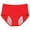 Red, variant on Bigersell Seamless Underwear Clearance Crotchless Panties Lingerie G-Strings Panty Style P-1151 Nylon Period Panties Seamless Thong Briefs Mid Waist Women's Bikini Panties Red L4