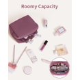 thumbnail image 5 of Travel Makeup Cosmetic Bag Neoprene Waterproof Soft for Women with Large Capacity Portable Pouch Lightweight Toiletry Organizer Purse, Pink, 5 of 6