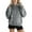 01 Dark Gray, variant on Fewfanhot Women's Fashion Hoodies & Sweatshirts Solid Basic Fleece Loose Hoodie Sweatshirt Long Sleeve Kangaroo Pocket Drop Shoulder Pullovers Top