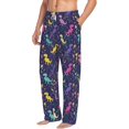 thumbnail image 2 of Daiia Colorful Dinosaur Men's Sleep Pant with Pockets and Drawstring,Pajama Pants-Medium, 2 of 9