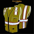 thumbnail image 3 of KwikSafety (Charlotte, NC) CLASSIC Safety Vest (JUMBO Pocket) Class 2 ANSI OSHA High Visibility Reflective Heavy Duty Mesh Zipper HiVis Construction Work Gear HiViz Men Women | Yellow S/M, 3 of 7