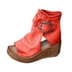thumbnail image 2 of Sandalias de cuña de caña alta de moda de verano Sandalias romanas de boca de pez de suela gruesa Wmkox8yii  sa4514, 2 of 5