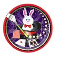 thumbnail image 1 of Forum Novelties Magic Rabbit 9' Paper Plates, Birthday Party Decor, 8 Count, 1 of 1