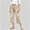 Khaki women wide leg capri pants a1, variant on Usloyux Women's Wide Leg Capri Pants High Waisted with Pockets Casual Solid Streetwear Cargo Trousers for Summer Vacation Beach, Khaki 2XL
