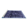 thumbnail image 2 of Ahgly Company Machine Washable Indoor Round Persian Blue Traditional Area Rugs, 3' Round, 2 of 4