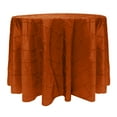 thumbnail image 1 of Ultimate Textile (2 Pack) Embroidered Pintuck Taffeta 126-Inch Round Tablecloth Persimmon Burnt Orange, 1 of 3