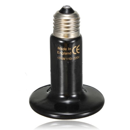 100W LED Ceramic Emitter Pet Appliances Reptile Heat Breeding ES Fit Lamp Bulb Light