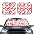 thumbnail image 2 of Fotbe Cartoon Strawberry Juego de 2 Piezas de Parasoles para Parabrisas | Bloqueador Solar para Auto | Accesorios Plegables para Protección Solar Interior-Small, 2 of 6