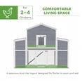 thumbnail image 4 of PawHut 66.5" Large Chicken Coop, Wooden Chicken House with Nesting Boxes, 4 of 10
