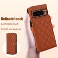 thumbnail image 2 of Allytechgroup Wallet Case for Google Pixel 6a with Credit Card Slot, RFID Blocking PU Leather Case with Lanyard & Shoulder Strap & Kickstand Shockproof Bumper for Women Men, Brown, 2 of 8