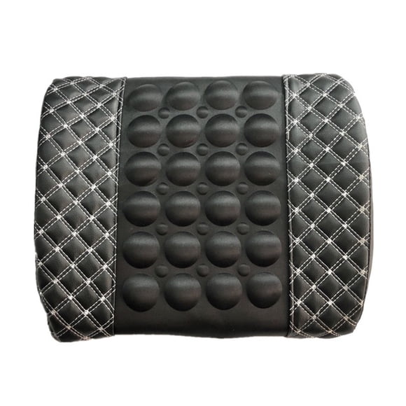 Rbaofujie 1pc Lumbar Massage Car Electric Massage Cushion Lumbar Support Car Seat Back Support Waist Cushion