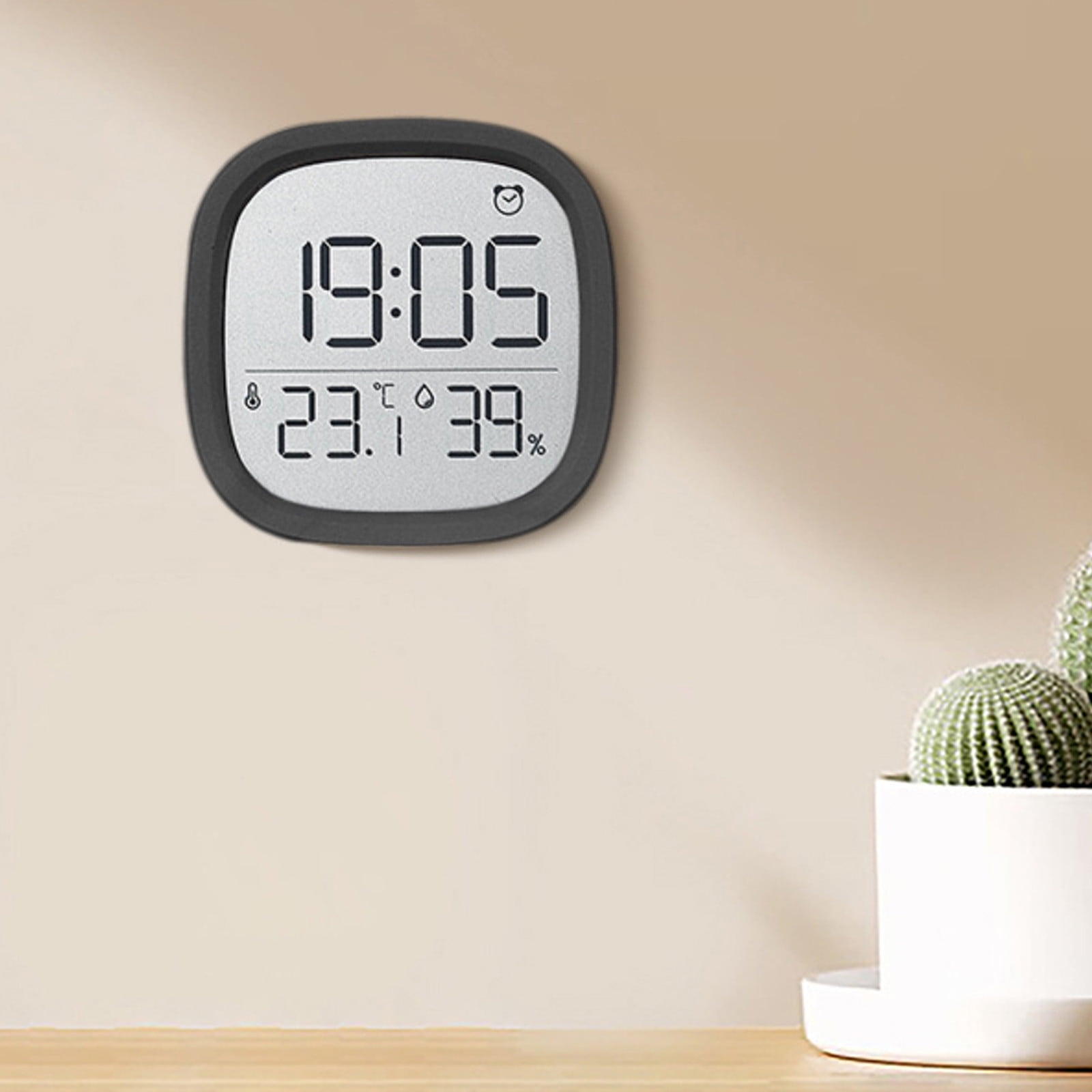 TaTaai 4Pcs LCD Screen Magnetic Clock Digital Small for Fridge Stove with Clip Kitchen Timer Clocks Large Screen Loud Alarm Multi-Functional Countdown for Baking Sports Office Classroom