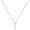 I, variant on Jewelry Initial Pendant Necklace for Men Womens, 925 Sterling Silver Letter Capital Necklace Alphabets from A-Z Figaro Chain Necklace