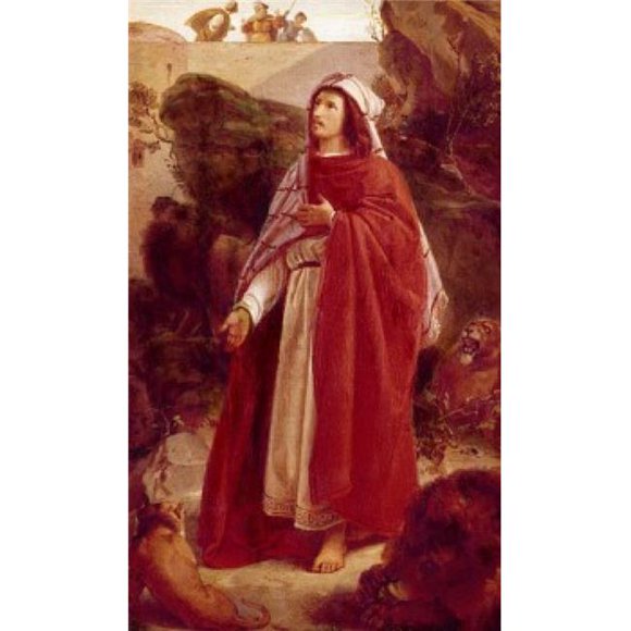 Posterazzi SAL900100902 Daniel in the Lions Den by Alfred Rethel 1816-1859 Poster Print - 18 x 24 in.