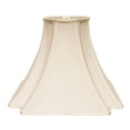 thumbnail image 2 of HomeRoots 469833 16 in. Ivory Slanted Notch Square Shantung Lampshade, Egg, 2 of 5