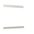 thumbnail image 2 of Benjara Trim Top and Bottom Wooden Frame Mirror with Mounting Hardware, White, 2 of 3