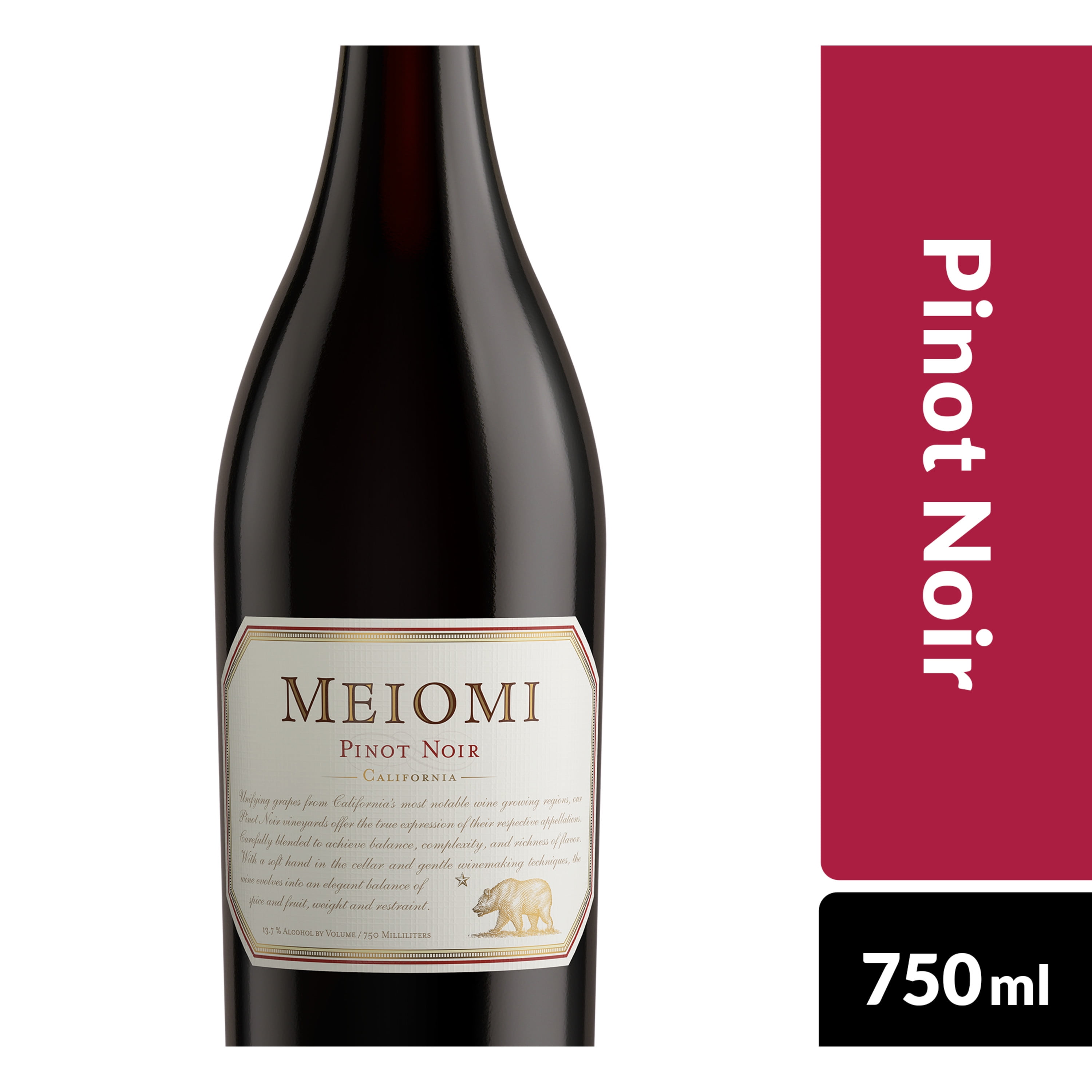 Meiomi Pinot Noir Red Wine, 750 mL Bottle