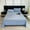 Sky Blue, variant on DELESYS Solid Color Bed Sheet Person Bed Sheet Washed Cotton Quilt Sheet, Flat Sheet Sold Separately - Super Soft Cotton Top Sheets, 230*220cm