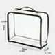 thumbnail image 3 of Bolsa de almacenamiento Cajas transparentes a prueba de polvo Pantalla Bolsas protectoras impermeables Organizador Ropa Cubierta a prueba de Almacenamiento y organización del hogar Negro XXL Bewildely HA073736-05, 3 of 6