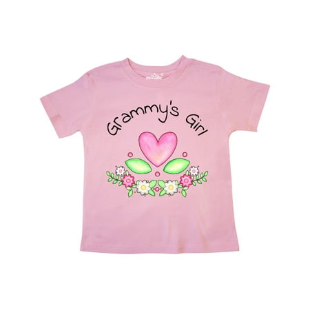 

Inktastic Grammy s Girl- heart flowers Gift Toddler Toddler Girl T-Shirt