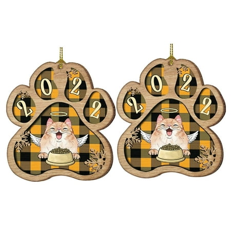 

Christmas Decorations Clearance! Transer Christmas Decorations Lovely Christmas Dog Wooden Hanging Printed Pendant Indoor Outdoor Christmas Decorations Christmas Xmas Ornaments