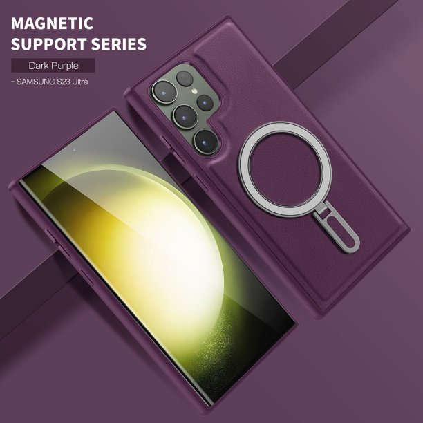 Funda de teléfono magnética para Samsung S23 Pro Ultra, soporte de Metal para iPhone 14, 13, 12, 11 Pro Max Plus, soporte de sensación esmerilada xuanjing unisex