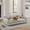 Beige, variant on Soft Elevated Dog Sofa Bed for Large & Oversized Dogs, Modern Linen Fabric Pet Couch with Armrests & Backrest, Olive Green, 130lbs Capacity