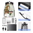 thumbnail image 6 of Picia Gnome Holding A Pumpkin Large Capacity Backpack Classic Style Backpack Casual Backpack Water-Resistant School Work Travel Outdoor Backpack, 6 of 8