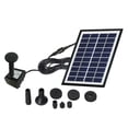 thumbnail image 4 of UPGRATOR Solar Fountain Pump Black Plastic Water Feature for Garden Pond Fish Tank 4W Floating, 4 of 7