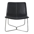 thumbnail image 3 of Plata Decor Import Inc. – Fauteuil Slope : fauteuil de salon moderne en PU noir, idéal pour le salon, 3 of 5