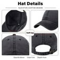thumbnail image 2 of SLECKTON Custom Baseball Cap Brand Logo Design DIY Sun Hat Embroidery Print Photo Washed Retro Cotton Cowboy Hat Adult Wholesale RWJDXD, 2 of 7