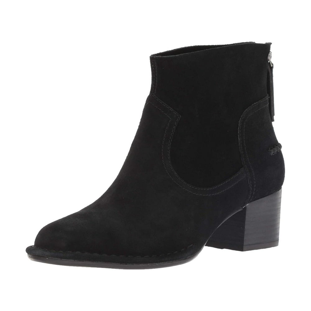ugg black suede boots with heel
