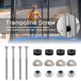 Manyache 1 Set Long Trampoline Screws with Wrench Heavy Duty Trampoline Bolts And Nuts