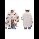 thumbnail image 3 of Chaqueta de con Lentejuelas y Diseño Desgastado para Fútbol Femenino, Abrigo Tipo Sobretodo de Rugby con Parches M, 3 of 10