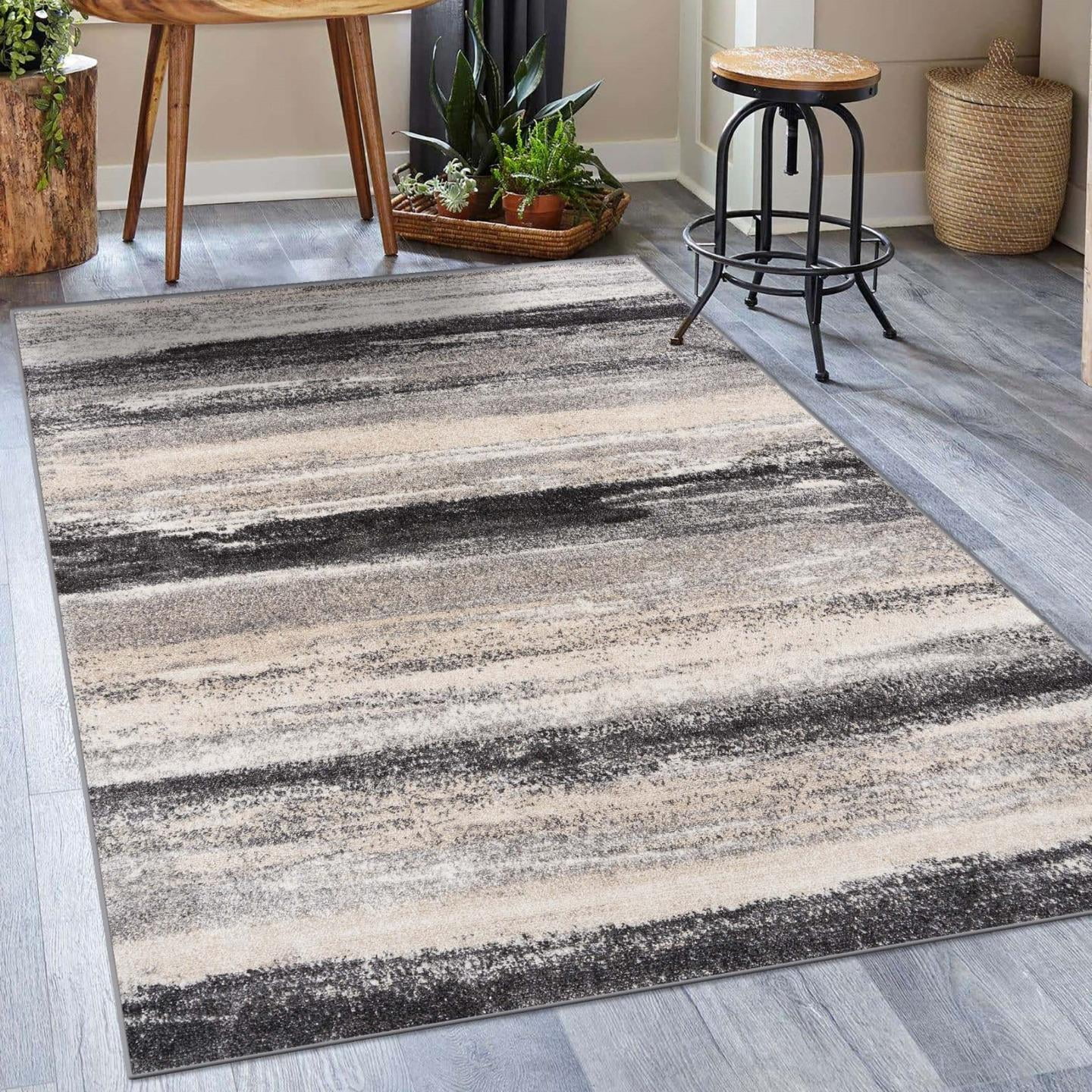 Luxe Weavers Lagos Collection 7501 Gray 5x7 Abstract Area Rug