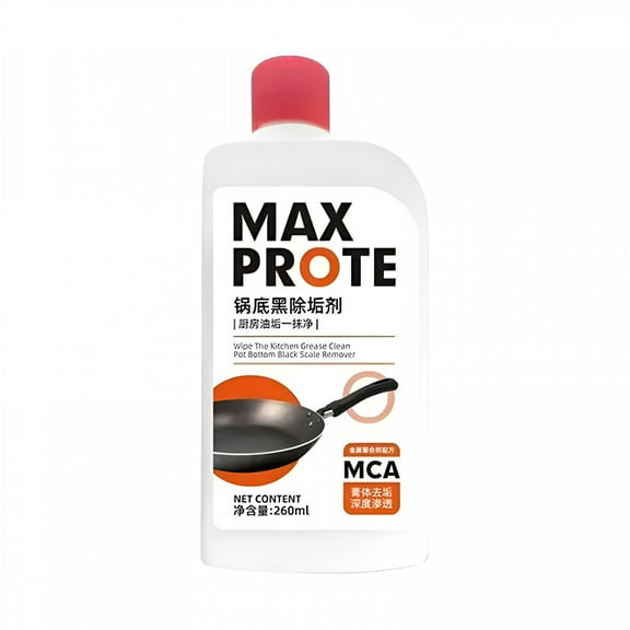 ACDANC Pot Bottom Black Removal Gel Stainless Steel Pot Tool Black Scale Cleaner for Heavy Oil Stains from Kitchen 260ml