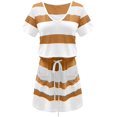 thumbnail image 3 of Robe de Sport pour Femmes Robe d'Été Respirante Courte Mini-Robe pour Tennis Baseball Voyage Plage Jaune Moyen, 3 of 6