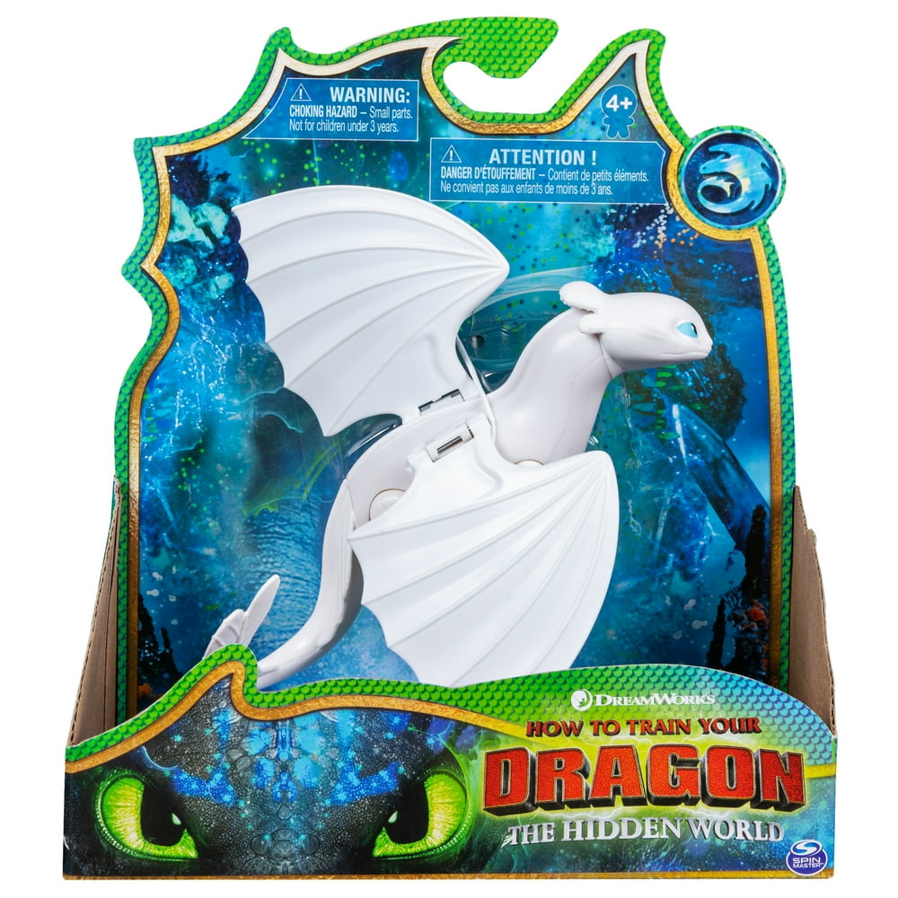 DreamWorks Dragons, Lightfury Dragon Figure with Moving Parts, for Kids Aged 4 and Up Walmart