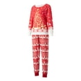 thumbnail image 5 of Christmas Matching Pajamas for Family, Gorgeous Tree Print Long Sleeve Tops + Elk Pants Set, 5 of 7