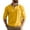 Yellow, variant on Men's Polo Shirts Lightweight Casual 3/4 Sleeve Button Up Collared Golf Tops with Pocket Loose Fitting Breathable Trendy Dress Shirts for Men Beige L