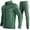 03 Green, variant on guisaled Mens Sweatsuit 2 Pieces Set Casual Jogging Athletic Hooded Tracksuit Full Zip Color Blocks Long Sleeve Jogging Outfits